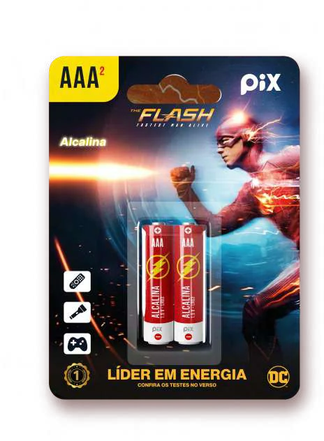 Pilhas Pix do Flash alcalinas AAA